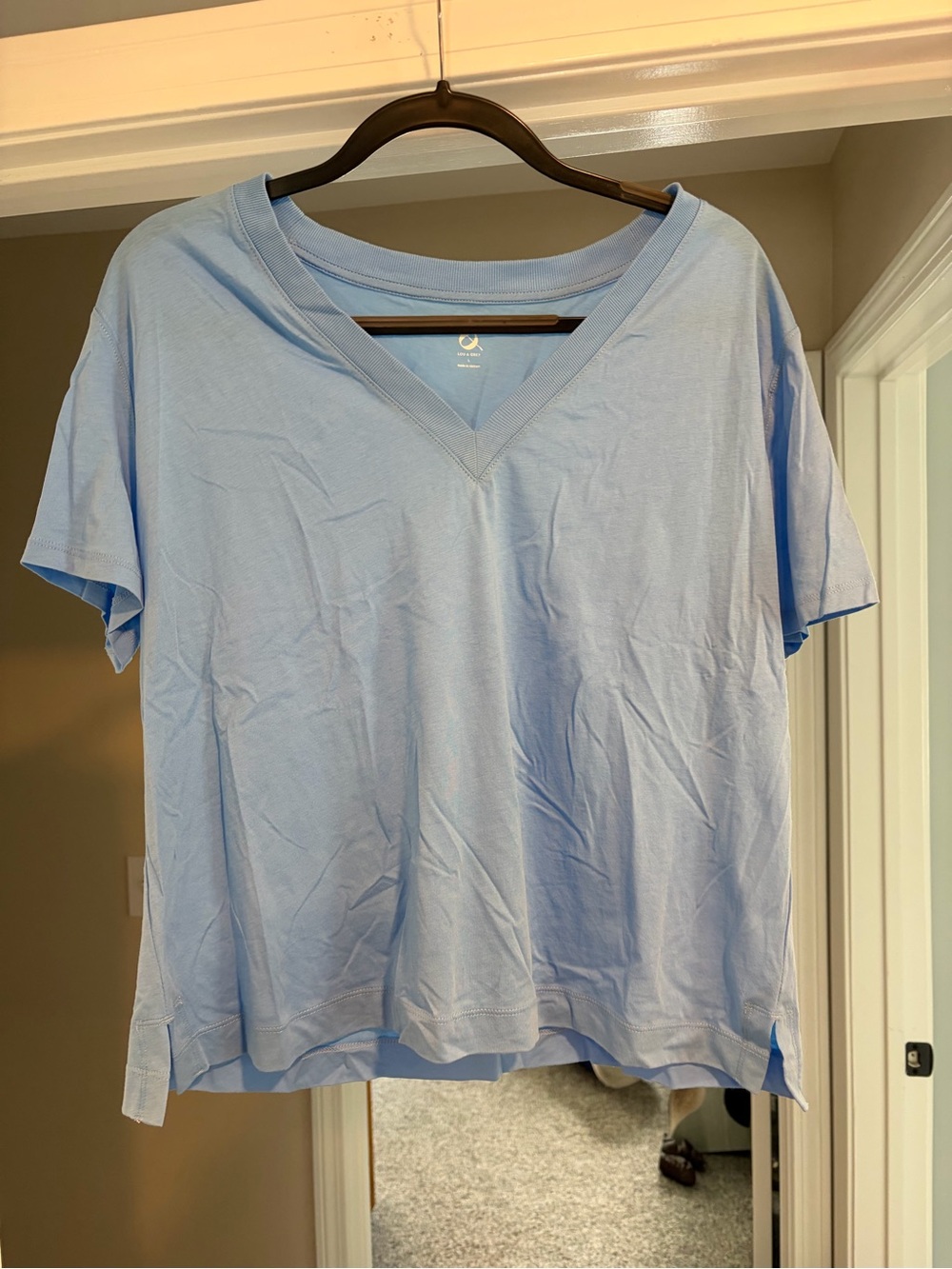 Light Blue Lou & Grey V-Neck Women's Top